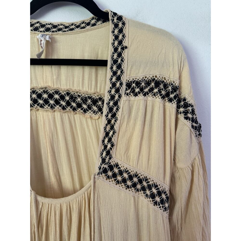 Raga Anthropologie Montana Plunge Maxi Dress Oversized Size Small - Picture 6 of 14